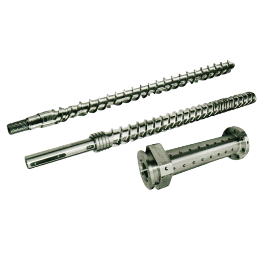 สกรูและกระบอกสำหรับเครื่องผลิตยาง